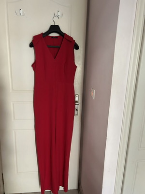 Trendyol bright red sleeveless jumpsuit, size 40
