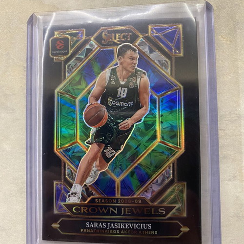 Panini Select 25-26 Crown Jewels Saras Jasikevicius card