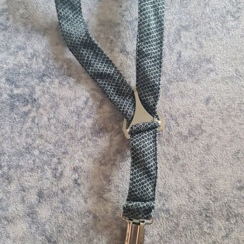 Baby suspenders gray like new