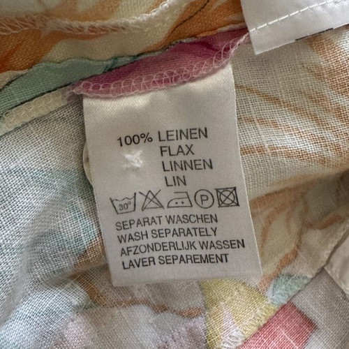 Christian Berg Stockholm jacket 3/4 sleeve linen like new, multicolor