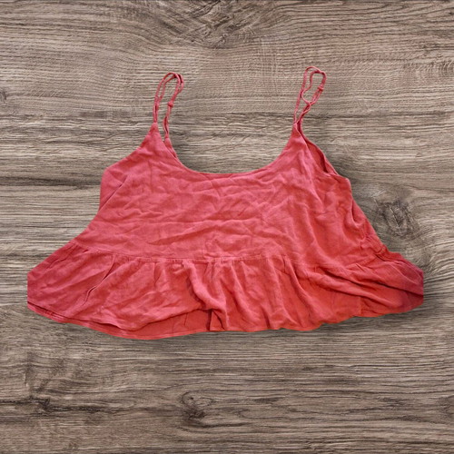 Pink Woman women's crop top like new, size L, pink