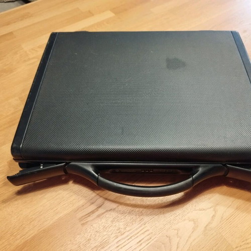 Vintage Samsonite hard briefcase used black