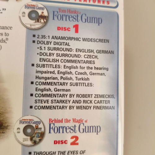 Forrest Gump 2 DVD Special Collectors Edition like new