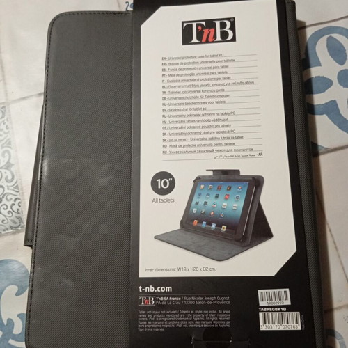 Universal 10" tablet case new, dark gray