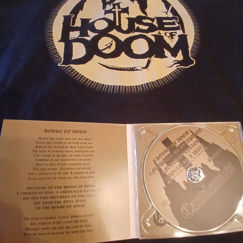 Candlemass House of Doom 2018 shirt with CD, like new, size L