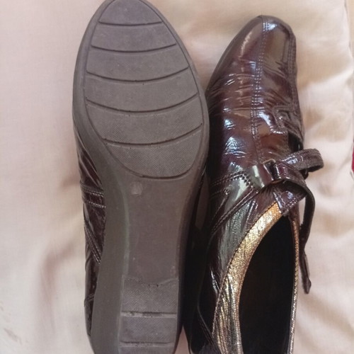 Atentta real leather shoes like new, size 41, sandals platforms