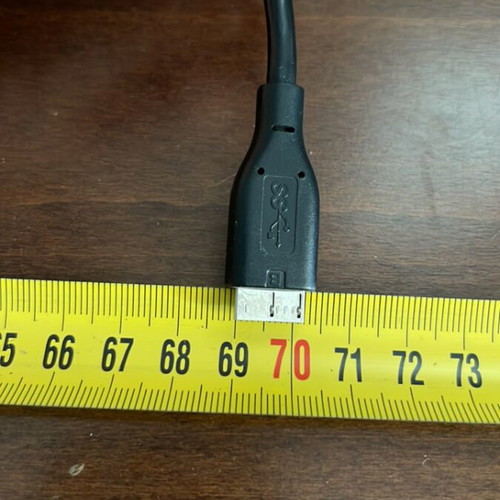 USB C Cable for WD Portable Hard Drive 40cm Like New