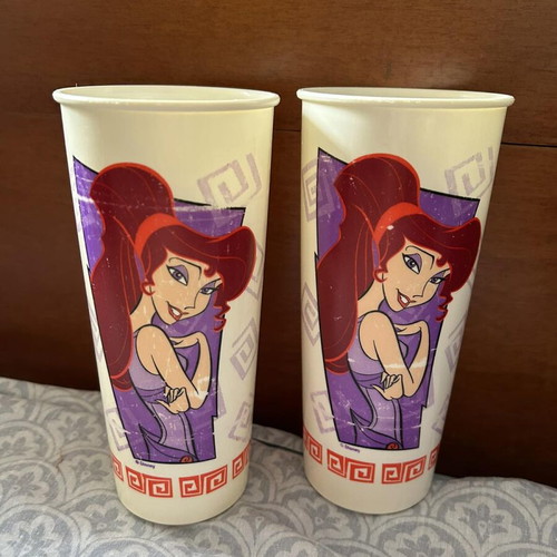 Ποτήρια Disney Ηρακλής μεταχειρισμένα, πακέτο 2 Tupperware