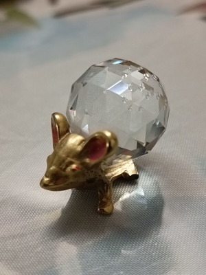 Crystal vintage decoration with Swarovski crystal like new