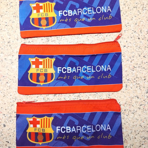 Barcelona pencil cases set of 3 like new, approx. 25 cm