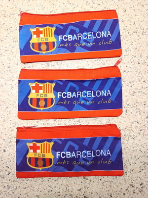 Barcelona pencil cases set of 3 like new, approx. 25 cm