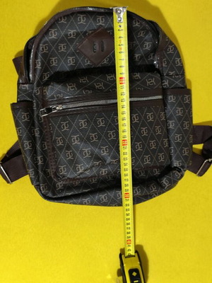 Soho backpack like new, brown with logo and 2 zipper compartments