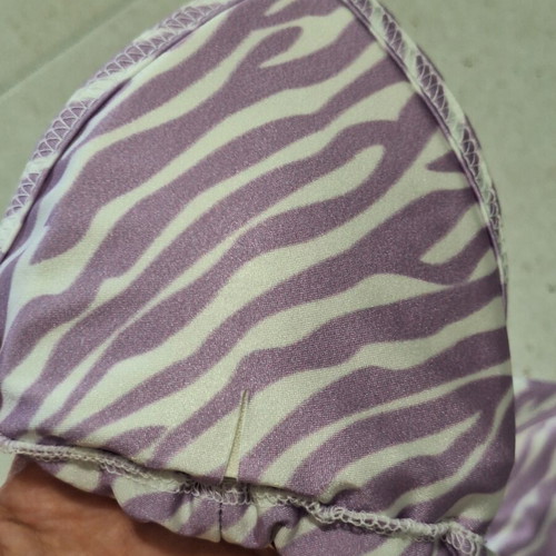 Decoro Lilac Zebra Print Bikini Set new, size S/M