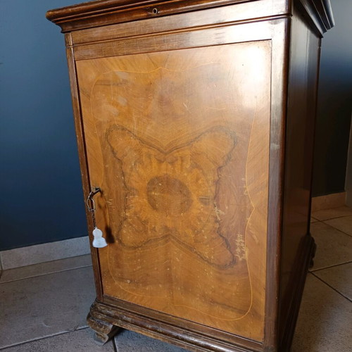 Sigma sewing machine used with wooden cabinet and bar door