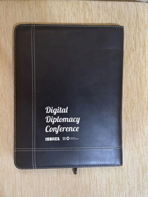 Folder for Papers with Zipper and Calculator used from International Conference