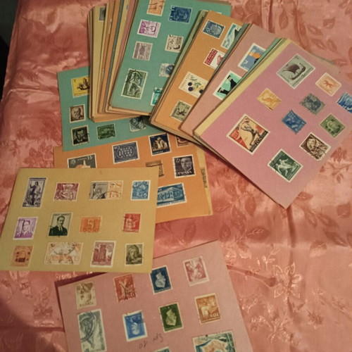 Stamps on cards