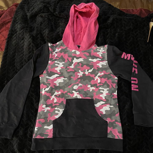 Hoodie like new, black and pink, size XXS
