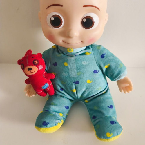 Cocomelon JJ Interactive Plush Doll like new with songs and lullaby