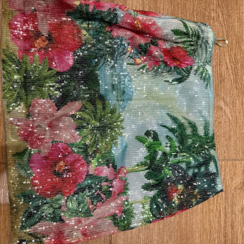 Pinko skirt, blue multicolor, size S / 36 / 8