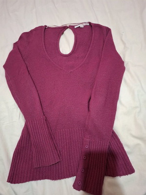 Knitted sweater used, pink, size M/38/10, elastic