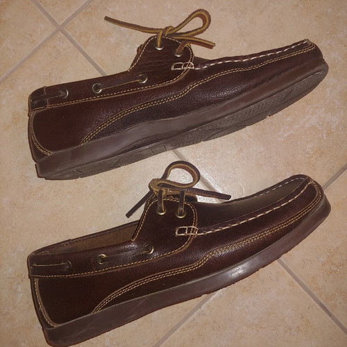 Leather sailing shoes size 41 brown like new