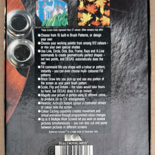 Degas Elite Atari ST game like new, complete in box