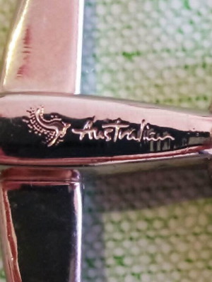 Australian Airlines μπρελόκ αεροπλάνο vintage, σαν καινούργιο