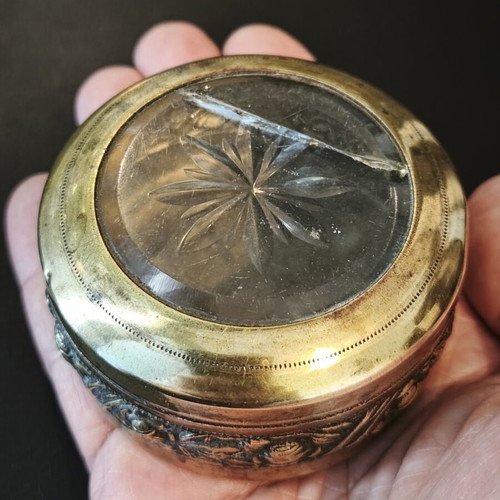 Vintage Bonbonnière Box Tseppas Brass Used