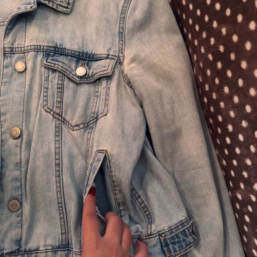 Denim jacket women's XL like new, blue turquoise