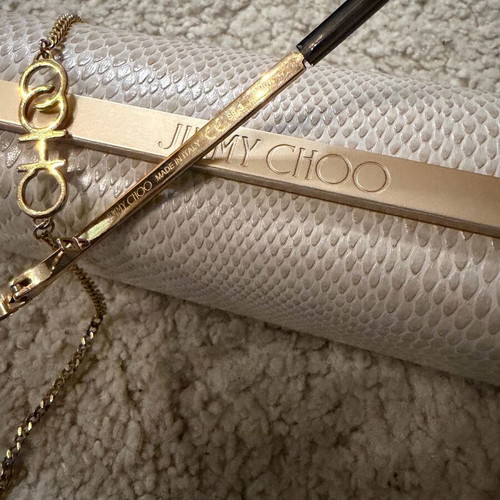 Jimmy Choo sunglasses like new, black with thin gold frame