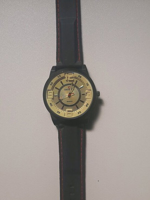 Swisport wristwatch modern like new with black stainless steel case