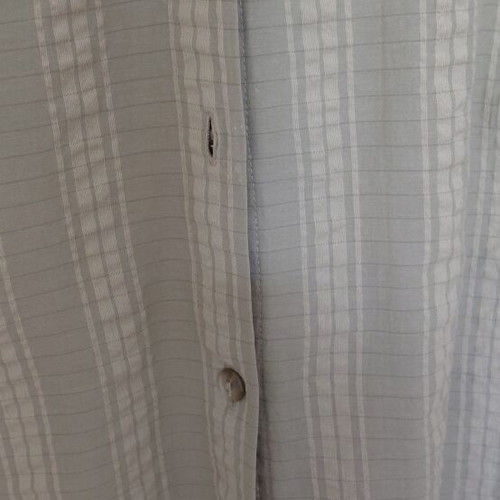 Cotton shirt like new, green tones, unique sleeves