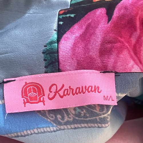 Karavan σατέν blazer με floral print σαν καινούργιο, μέγεθος M/L