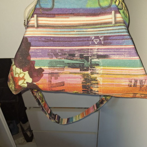 Desigual canvas handbag like new, multicolor