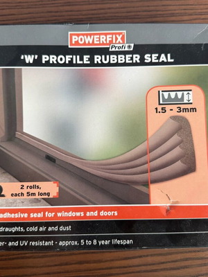 Door Adhesive rubber seal new