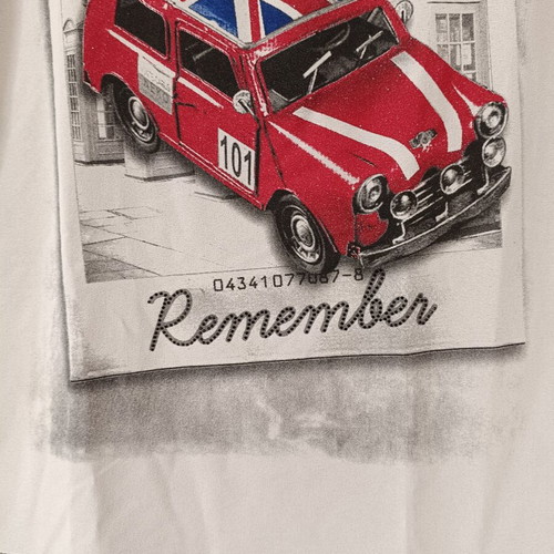 Bachata women's t-shirt like new with Mini Cooper vintage print