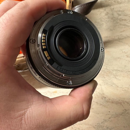 Canon 50mm f1.8 lens with hood
