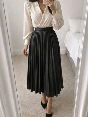 Φούστα μαύρη καινούργια one size