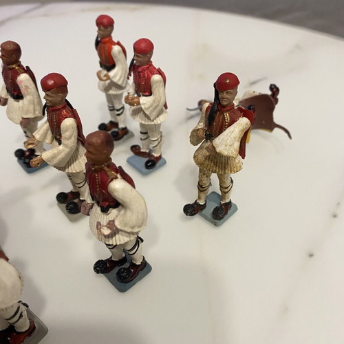 Athina Pal Evzones military figurines used
