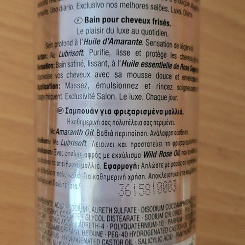 Schwarzkopf Seah shampoo used 200ml with rose bath scent