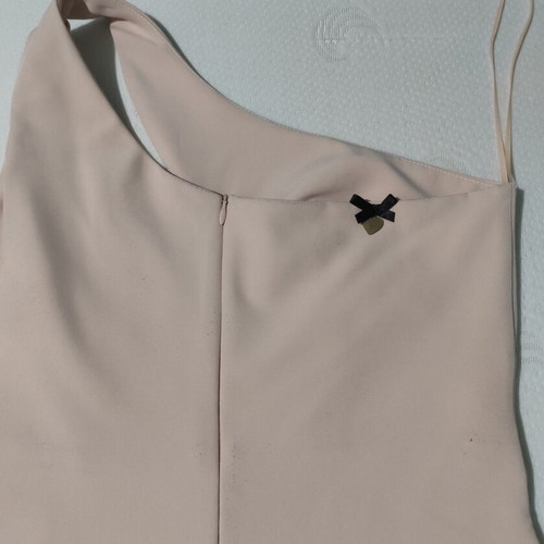 Lynne dress No 42 nude pencil one-shoulder like new