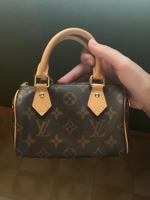 Louis Vuitton Nano Speedy crossbody bag, brown