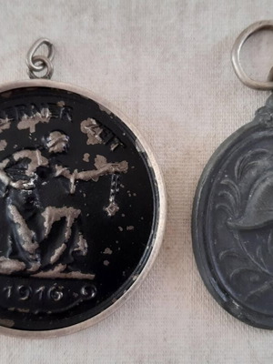 Γερμανικά μετάλλια WW1 μεταχειρισμένα, σετ 2 τεμαχίων