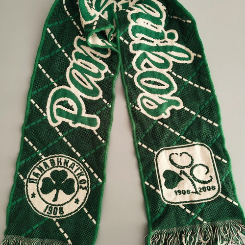 Panathinaikos collectible scarf used, centenary edition 1908-2008