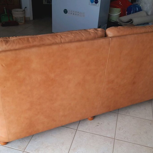 Cierre Imbottiti leather sofas, 3-seat and 2-seat, brown