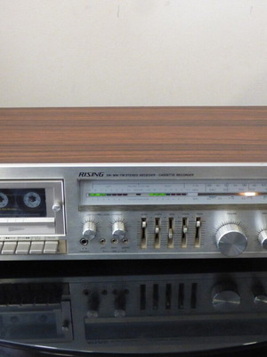 Ραδιοενισχυτής Rising STR-S1017 μεταχειρισμένος vintage 70s με κασετόφωνο