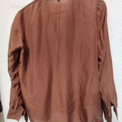 Massimo Dutti silk shirt brown used size M