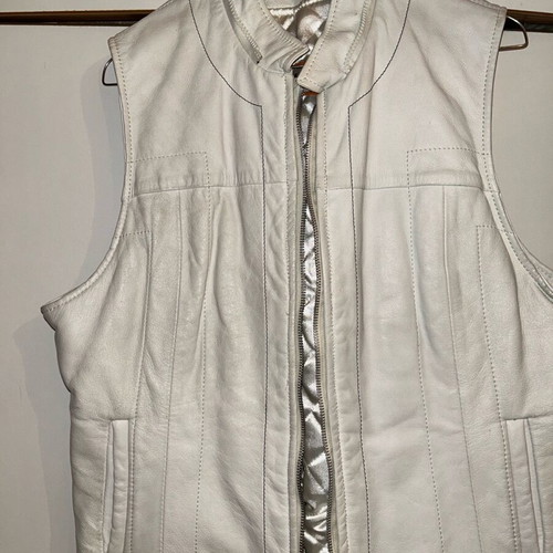 Miro leather vest size L like new, genuine leather, vintage 2010