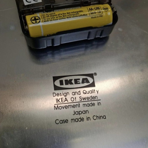 Ikea vintage aluminium kitchen clock