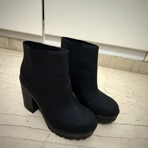 H&M ankle boots used, black, 10cm heel, size 37